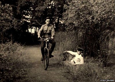 Владимир Гельфанд на велосипеде