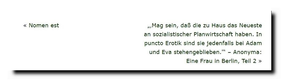 – Anonyma: Eine Frau in Berlin, Teil 2