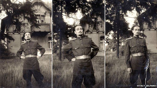 Photographs of Vladimir Gelfand in uniform