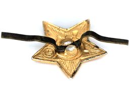 Cap badge (Soviet star) of a member of the Soviet Army