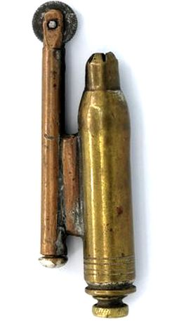 Lighter made from a cartridge case, probably Soviet Union, undated