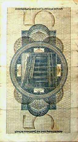 Reichskreditkassenschein, 5 Reichsmarks, German Reich, 1938&ndash;1945